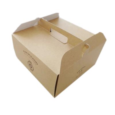 China Wholesale donut disposable mooncake cake wrapping paper materials food reused paper boxes for sale