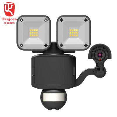 China Outdoor LED Sensor Light Led Power Outdoor Hybrid PIR Motion Sensor With Decorative Camera K543 2*6W for sale