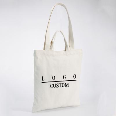 China Shoulder Bag Bulk With Handle Folding Soft Durable Ziplock Single Shoulder Cotton Organic Canvas Tote Bag for sale