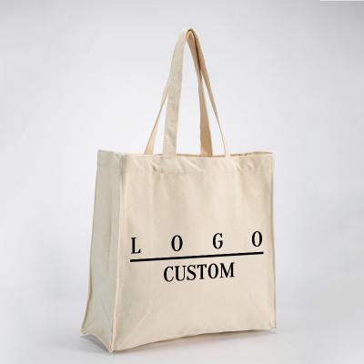 China Tote Bag No MOQ Women Shopping Bags Cotton Canvas Tote Bags With Custom Printed Logo for sale