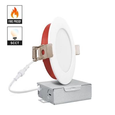 China Vertieftes feuerbeständiges Downlights, Kriteriumbezogene Anweisung 90 10w LED Downlights DES PFEILER-5CCT zu verkaufen