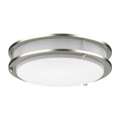 Cina La spazzola nichela anello della lampada 5CCT 25w del supporto di vampata del soffitto 14 LED il doppio in vendita