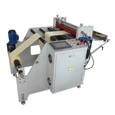 China Automatic Roll Paper cutting machine with compact place and high quality max width 500mm for sale