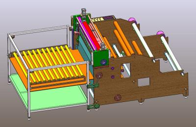 China Automatic Label Paper Roll to Sheet Cutting Machine can be customized 2 unwinder automatic collect for sale