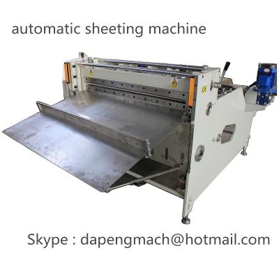 China Aluminum Foil roll to sheet cutting machine copper foil sheeting machine max width 800mm for sale