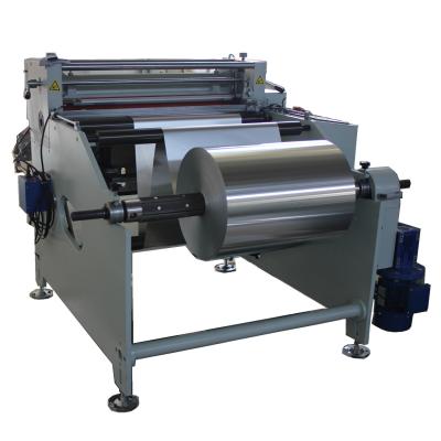 China max width 800mm AL foil cutter Aluminium foil roll to sheet cutting machine for sale