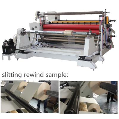 China 1600mm roll diameter 600mm face mask machine rewinding diameter Meltblown cloth Slitting rewinder for sale