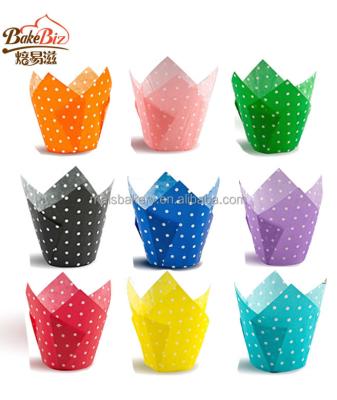 China Bakery Supply Party Paper Decoration Non Stick Easily To Slide Cupcake Cups Bun Liners Holder Cupcake Paper Baking Liners for sale