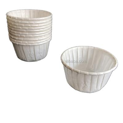 China Food Grade Disposable Heat Resist PET Coated Rolled Rim Baking Cups for sale