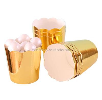 China Disposable Disposable Heat Resist Non Stick Cup Cupcake Thick Tall High Baking Liners for sale