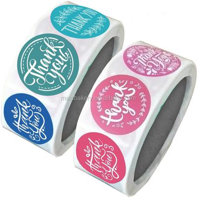 China Waterproof Thank You Rolls Stickers 8 Designs, 1.5 Inches | Thank You For Business Sticker Roll Boutique Supplies | Thank you Sticke for sale