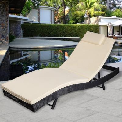 China Adjustable Chaise Lounge Chair Outdoor Patio Beach Chair Pool Furniture for sale