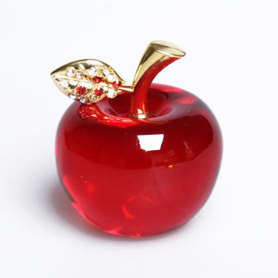 China CLASSIC Crystal Apple Creative Gift Holiday Christmas Decoration AP491 for sale