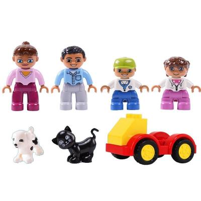 China The Big Particle Big Blocks City House Series Pirate Pilot CLASSIC Figure Fireman Building Block Toy For Kid AP349 for sale