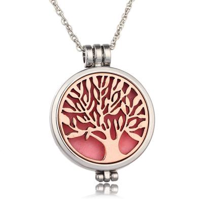 China Hot Selling Vintage Luminous Tree of Life Necklace Can Open Aroma Aromatherapy DIY Luminous Necklace AP121 for sale