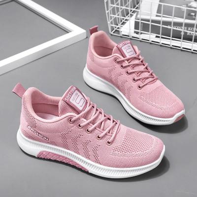 China Wholesale Cheap Multicolor Women's Sneakers Breathable Fashion Ladies Knitting Knitting Walking Sports Shoes Cushioning for sale