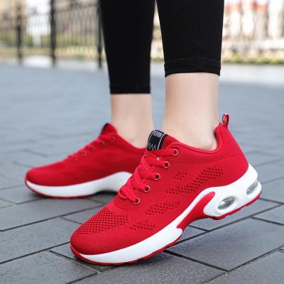 China Cushioning Lightweight Women Sneakers Outdoor Sports Shoes Durable Air Cushion Lace Up Zapatos Casual Shoes for sale