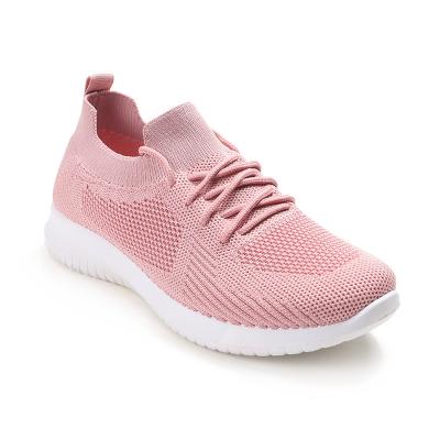 China Cushioning hot sale flight knit women shoes 2021 shoes women sport dunk sneakers for sale