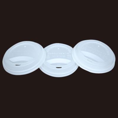 China CPLA PLA Coffee Lid Soup Lid Eco-friendly Compostable Biodegradable Lid For One Time Use for sale