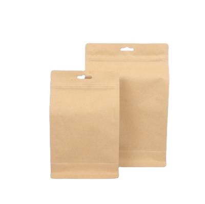 China Best Barrier Price Kraft Paper Flat Bottom Pouches Aluminum Foil Holder Up Packaging Doypack Food Bags Ziplock for sale