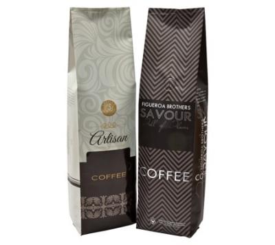 China Custom Printed Barrier Gusset Coffee Pouch Bags Packaging Manufacturer With Valve for sale