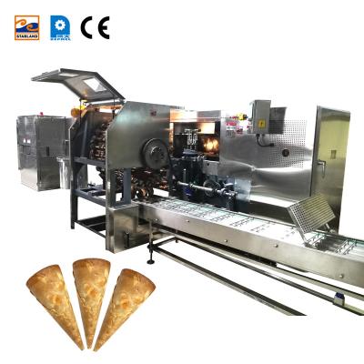 China food & Beverage Factory Waffle Making Machine, Automatic Egg Roll Product Sugar Egg Rolled Cone Making Machine, Ice Cream Sugar Cone Machine for sale