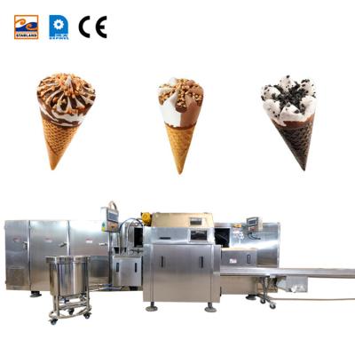 China food & Beverage Factory Stainless Steel Flexible Automatic Baking Trays 89 9m Long With After-sales Service Waffle Cone Production Line for sale