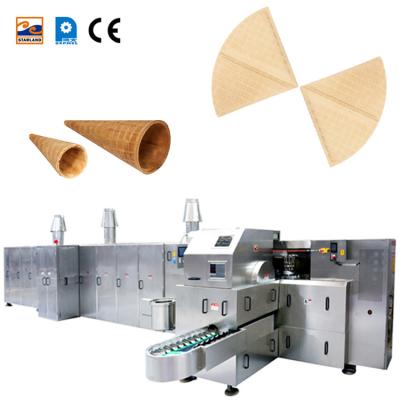 China food & Full Automatic Beverage Factory Durable 63 Baking Pans 9m Long With After-sales Service Sugar Cone Production Machine for sale