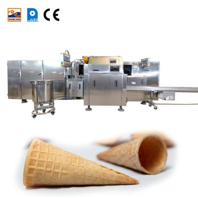 China food & Full Automatic Beverage Plant High Capacity 121 Baking Pans 14m Long With Installation And Commissioning Rolled Sugar Cone Machine for sale