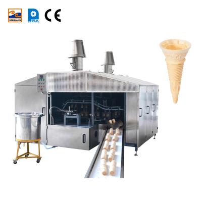 China food & Fully automatic reliable 28 molds 2 cavities beverage factory with after-sales service the wafer cone machine for sale