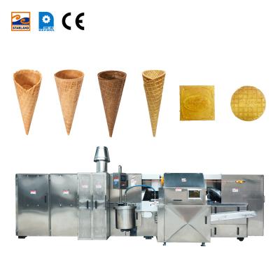 China food & Factory Beverage Cream Sugar Cone Maker Machine Batter Tank And Pump System Egg Tray Machine for sale