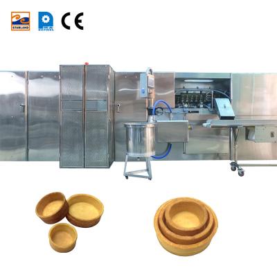 China Frozen food Factory High quality fully automatic tart shell machine of 39 baking plates (7m long) for sale