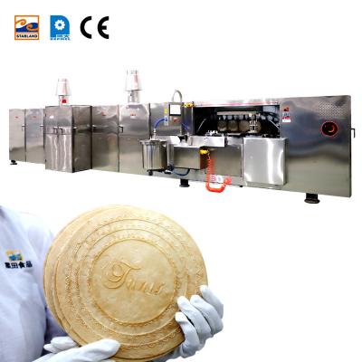 China food & Customized 35 baking pans 5m long beverage factory full automatic with after-sale service oblaten wafer machine for sale