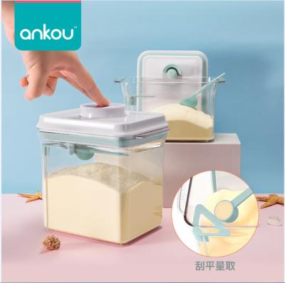 China Hot Sale Fresh Storage Kitchen Organizer Freshness Saving For Milk Powder POP Plastic Food Storage Containers With Lids for sale