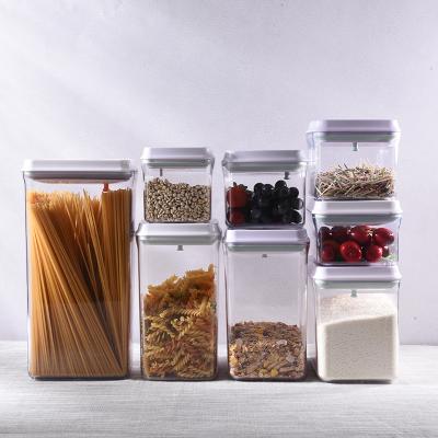 China Transparent New Product Freshness Preservation Stackable Snack Boxes Airtight Plastic Food Storage Container With Seal Lid for sale