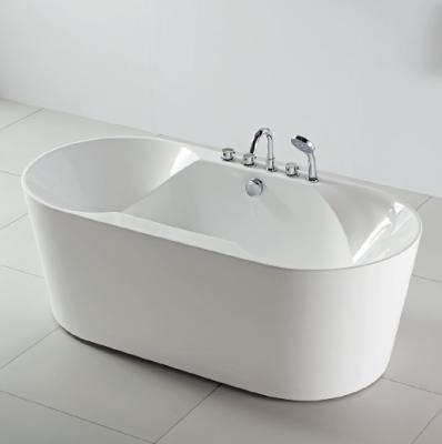 China Free Standing Comfortable Deep Soaking Acrylic Free Standing Bathtub for sale