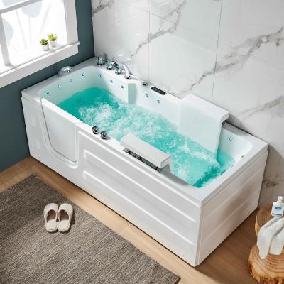 China Walk-inTub Q375L (L/R) Luxury Massage Massage Style Walk In Tub With Liftable Seat for sale