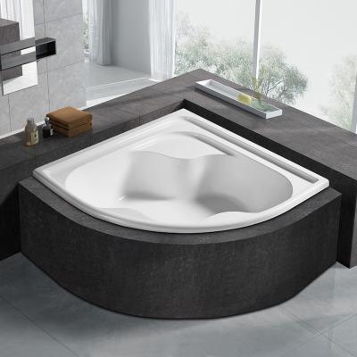 China Cheap Price Factory Embedded White Acrylic Corner Soaking Hot Tub Drop In Bathtub for sale