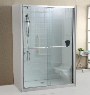 China With Enclosed Complete View Y697 Acrylic Glass Sliding Door Hotel Walk In Shower Cubicles for sale