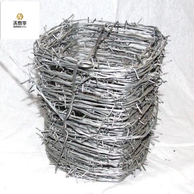 China Traditional Twisted Iron Wire 16#x18# Barbed Wire With Bulk Price for sale