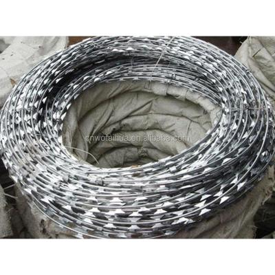 China Buliding protector; Grass Border Factory Low Price BTO25 / BTO28 Accordion Razor Barbed Wire for sale