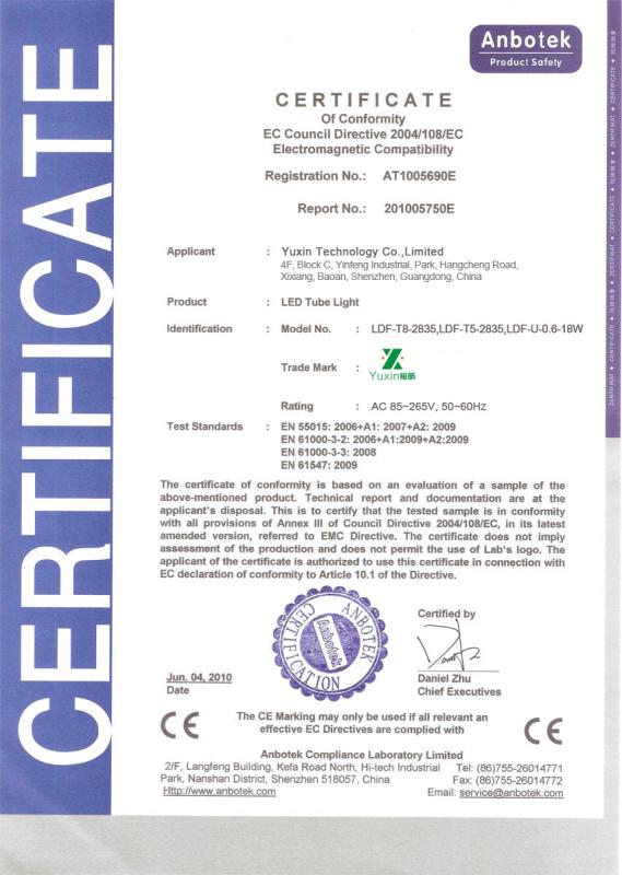 CE - Naturelite Technologies Co.,Limited