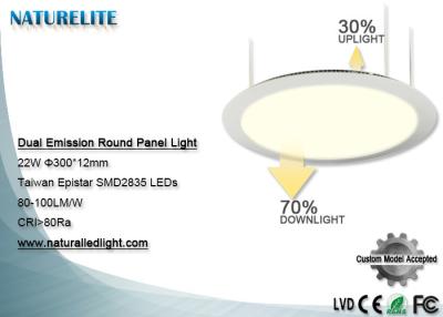 China Dual Emission 22W Led Panel Round Panel Lights for sale