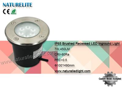 China IP65 Led Low Voltage Landscape Light Bulbs Brushed Recessed White Color for sale