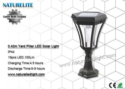 China Yard Pillar Solar Led Lights , Solar Powered Led Lights  Flat Hexagonal Head for sale