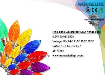 China Strawberry Shaped Decorative Led Lights , C9 Christmas Led Bulb 120V for sale