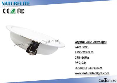 China Crystal 24W LED Downlight LED Down Lights For Living  /  Bed Room for sale