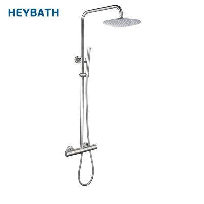 China With Slide Bar Stainless Steel Shower Taps Thermostatic Mixer Tap Faucet Mixer Bathroom Shower for sale