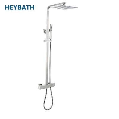 China With Single Shower Mixer Bathroom Hand Slide Bar Function Thermostatic Shower Mixer for sale