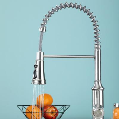 China Water mixer spring wrap commercial hot/cold single handle grifo de la cocina kitchen faucets for sale